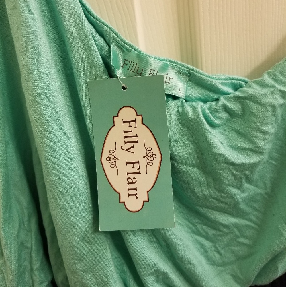 NWT Filly Flair One shoulder maxi
